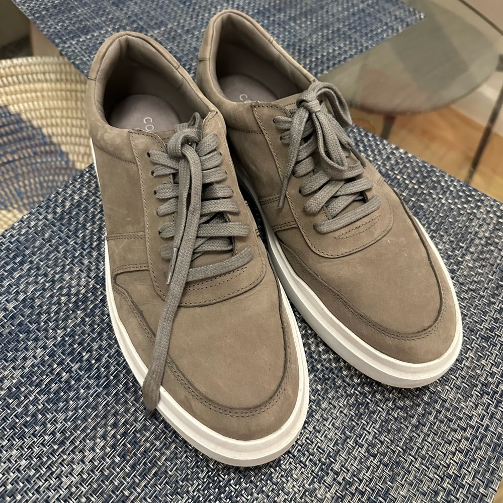 Cole haan gray leather sneakers